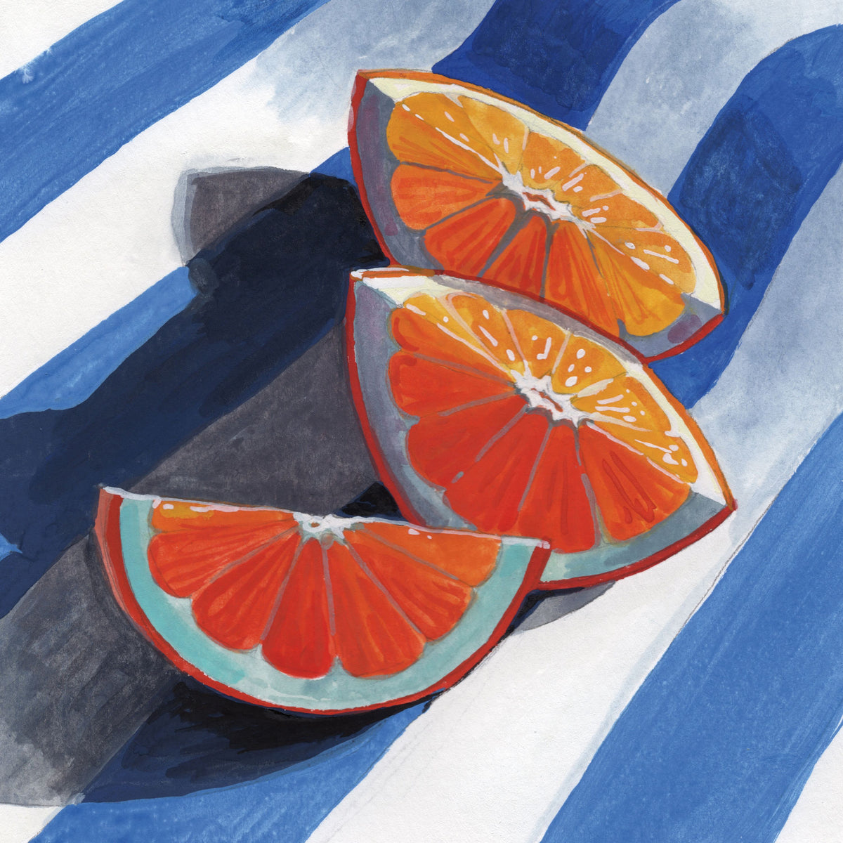 Three Citrus Slices Mural Wallpaper - pure wallpaper artwork