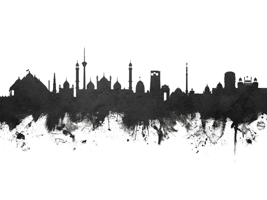New Delhi India Skyline Mural Wallpaper - Edition 2