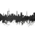 New Delhi India Skyline Mural Wallpaper - pure wallpaper artwork