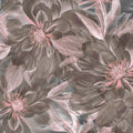 Peony Study - Ash and Pink Mural Wallpaper - pure wallpaper artwork