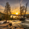 Snow Melting At Lake Tahoe Mural Wallpaper - pure wallpaper artwork