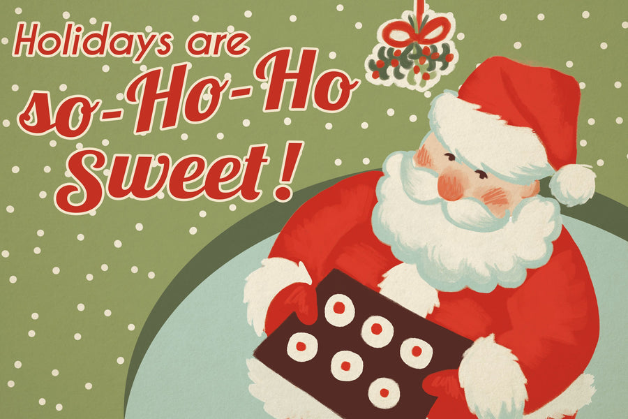50s Christmas II Mural Wallpaper