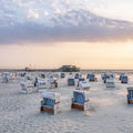 German Beach Sunrise Mural Wallpaper - pure wallpaper artwork