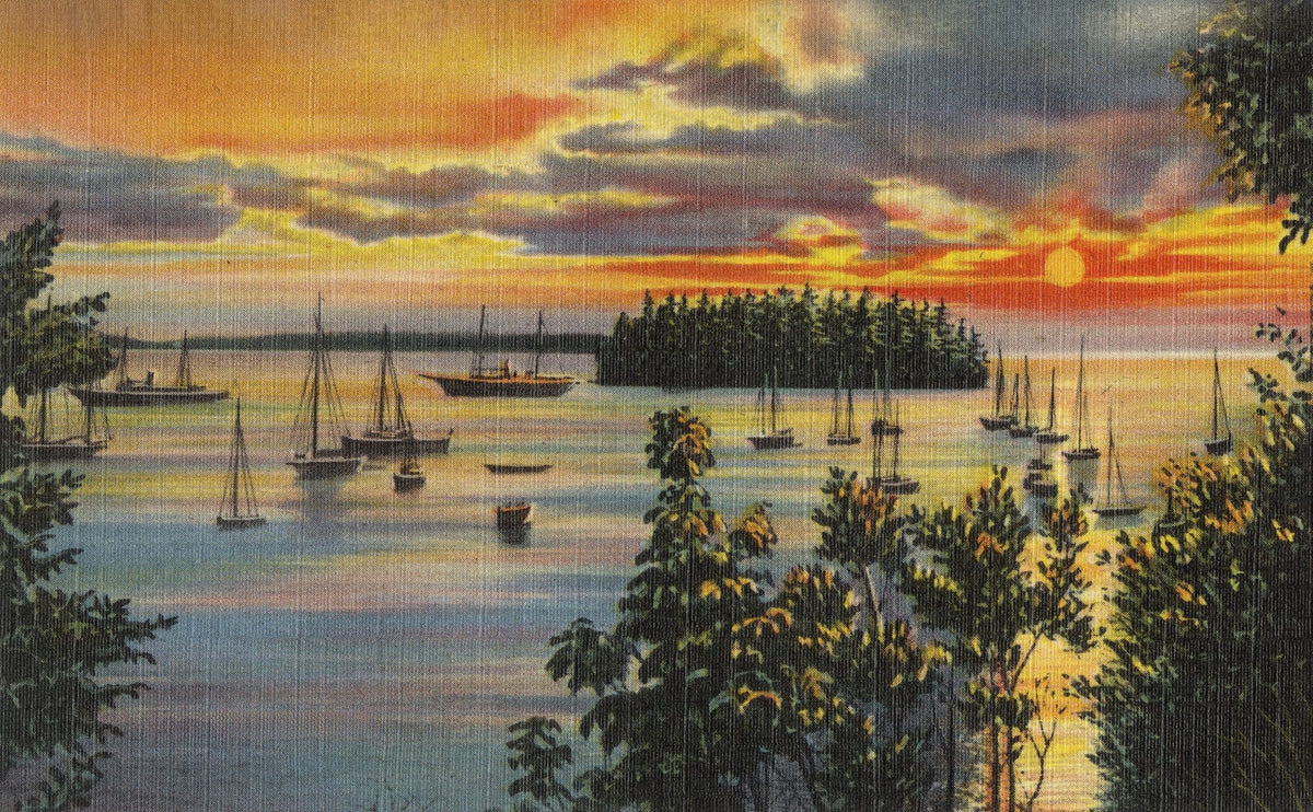 Greetings From Sunset Views Mural Wallpaper - pure wallpaper artwork