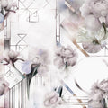 Watercolor Geometry Shine Mural Wallpaper - pure wallpaper artwork