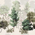 Taiga Trees Mural Wallpaper - pure wallpaper artwork
