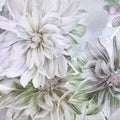 Focus on the Dahlia Light Green Mural Wallpaper - pure wallpaper artwork