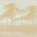 Mediterranean Pine Landscape, Apricot Mural Wallpaper - pure wallpaper artwork