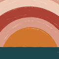 Ocean Rainbow Mural Wallpaper - pure wallpaper artwork