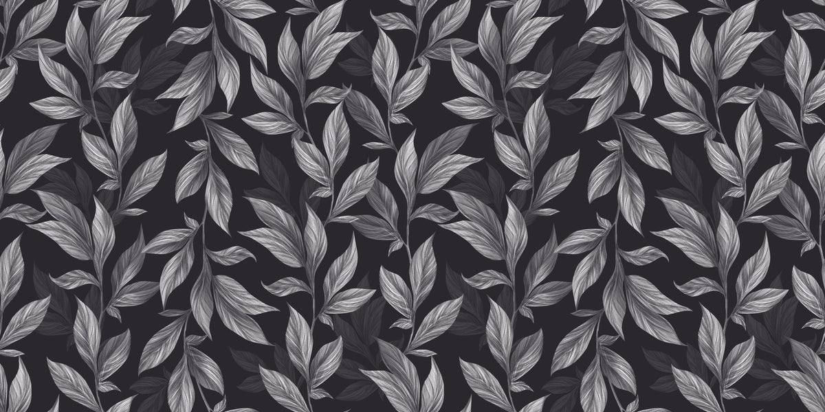 Sleeping Garden Leaves Mural Wallpaper - pure wallpaper artwork