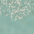 Beneath the Cherry Tree Mint Mural Wallpaper - pure wallpaper artwork