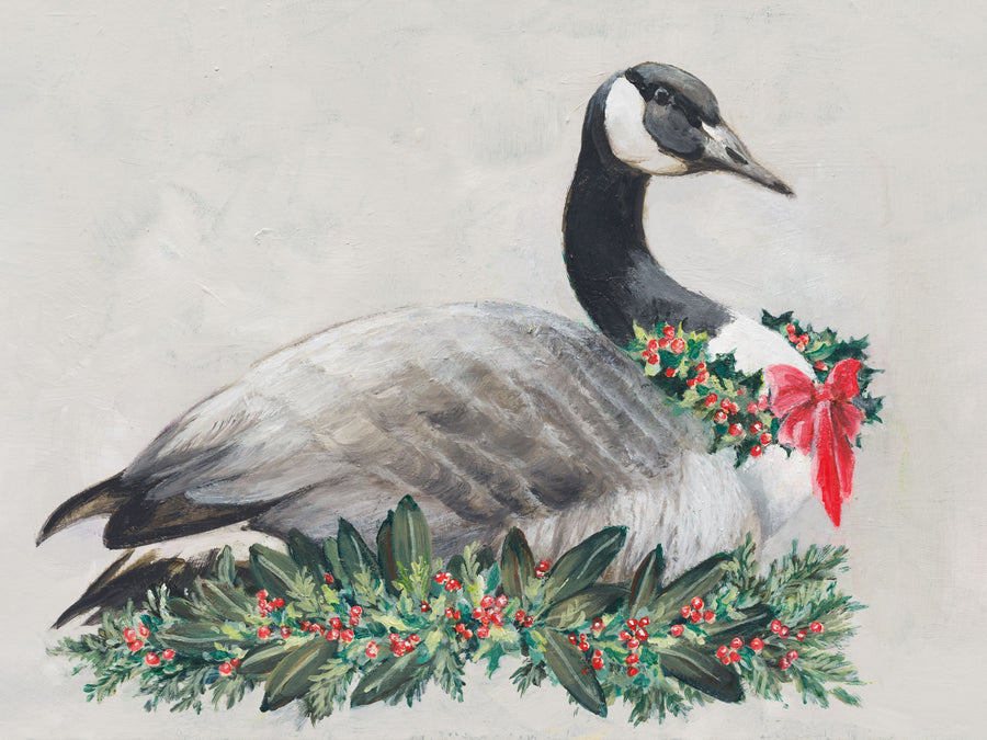 Christmas Goose Mural Wallpaper