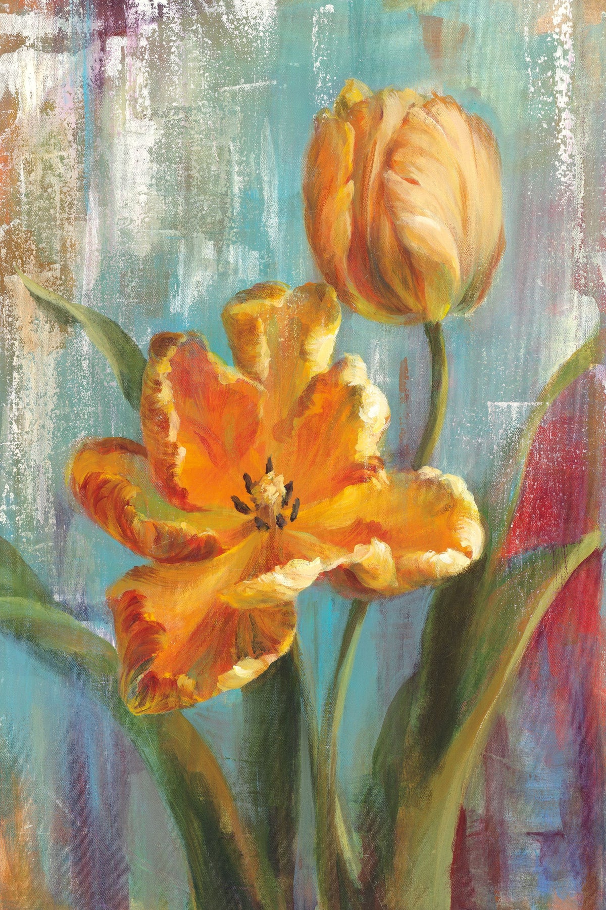 Parrot Tulips I Mural Wallpaper - pure wallpaper artwork