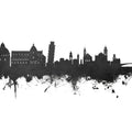 Pisa Italy Skyline Black & White Mural Wallpaper - pure wallpaper artwork