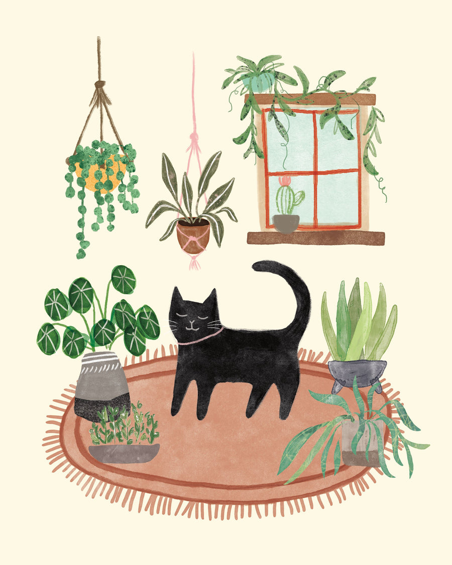 Cat Carpet Mural Wallpaper