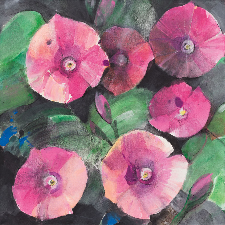 Midnight Blooms I Mural Wallpaper