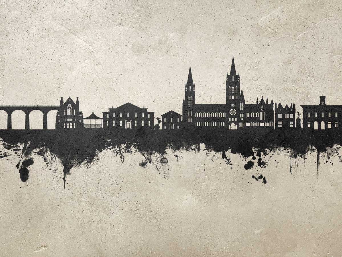 Truro England Skyline Concrete Mural Wallpaper - pure wallpaper artwork
