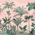 Jungle Delight, Peach Mural Wallpaper - pure wallpaper artwork
