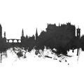 Stirling Scotland Skyline Black & White Mural Wallpaper - pure wallpaper artwork