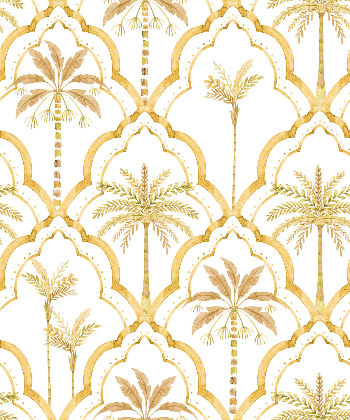 The Palm Lattice, Sunflower Mural Wallpaper - pure wallpaper artwork