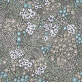 Floral Sparklers, Thyme Mural Wallpaper - pure wallpaper artwork