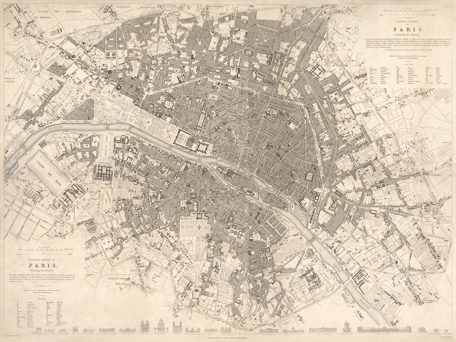 Paris 1834 Mural Wallpaper