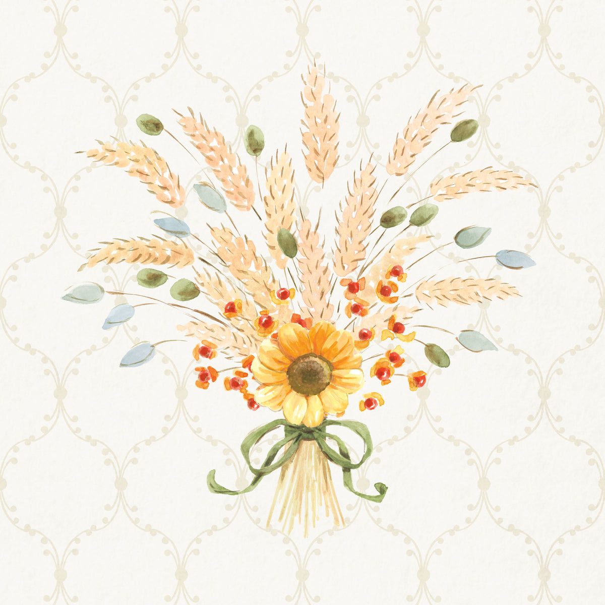 Harvest Wishes II Mural Wallpaper - pure wallpaper artwork