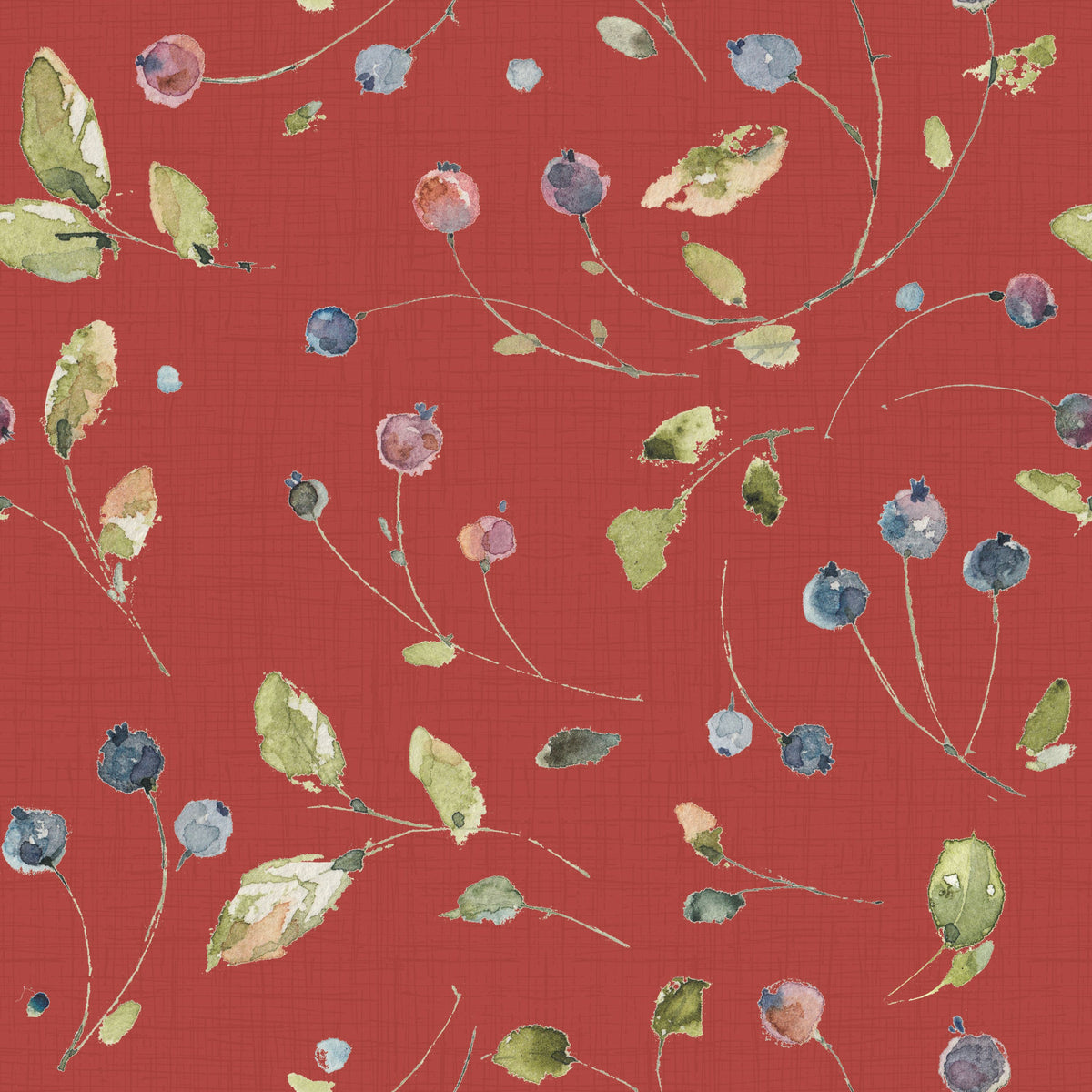 Time to Share Floral Red Mural Wallpaper - pure wallpaper artwork