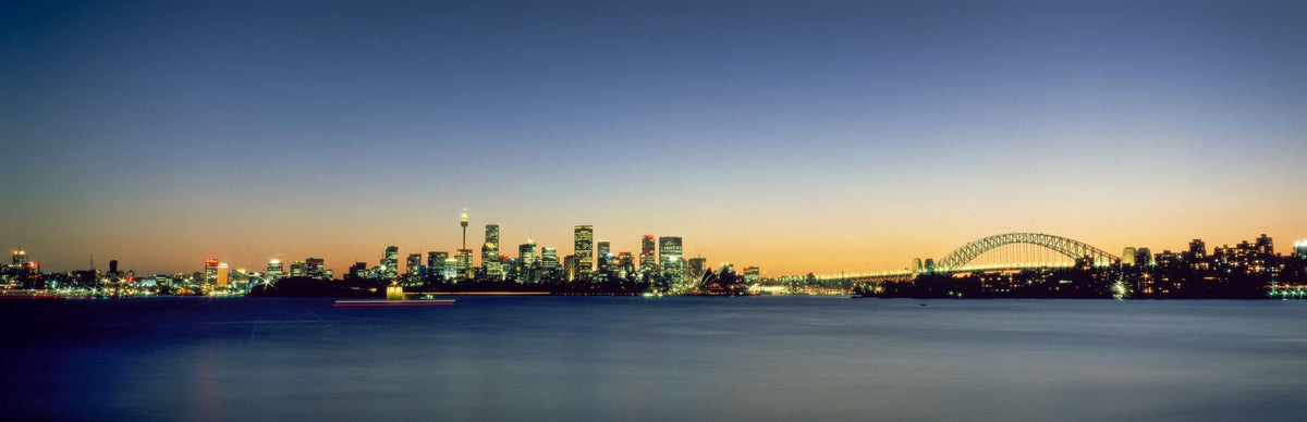 Metropolitan Gradient Twilight Mural Wallpaper - pure wallpaper artwork