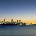 Metropolitan Gradient Twilight Mural Wallpaper - pure wallpaper artwork