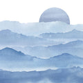 Sunrise Mountain View, Sky Blue Mural Wallpaper - pure wallpaper artwork