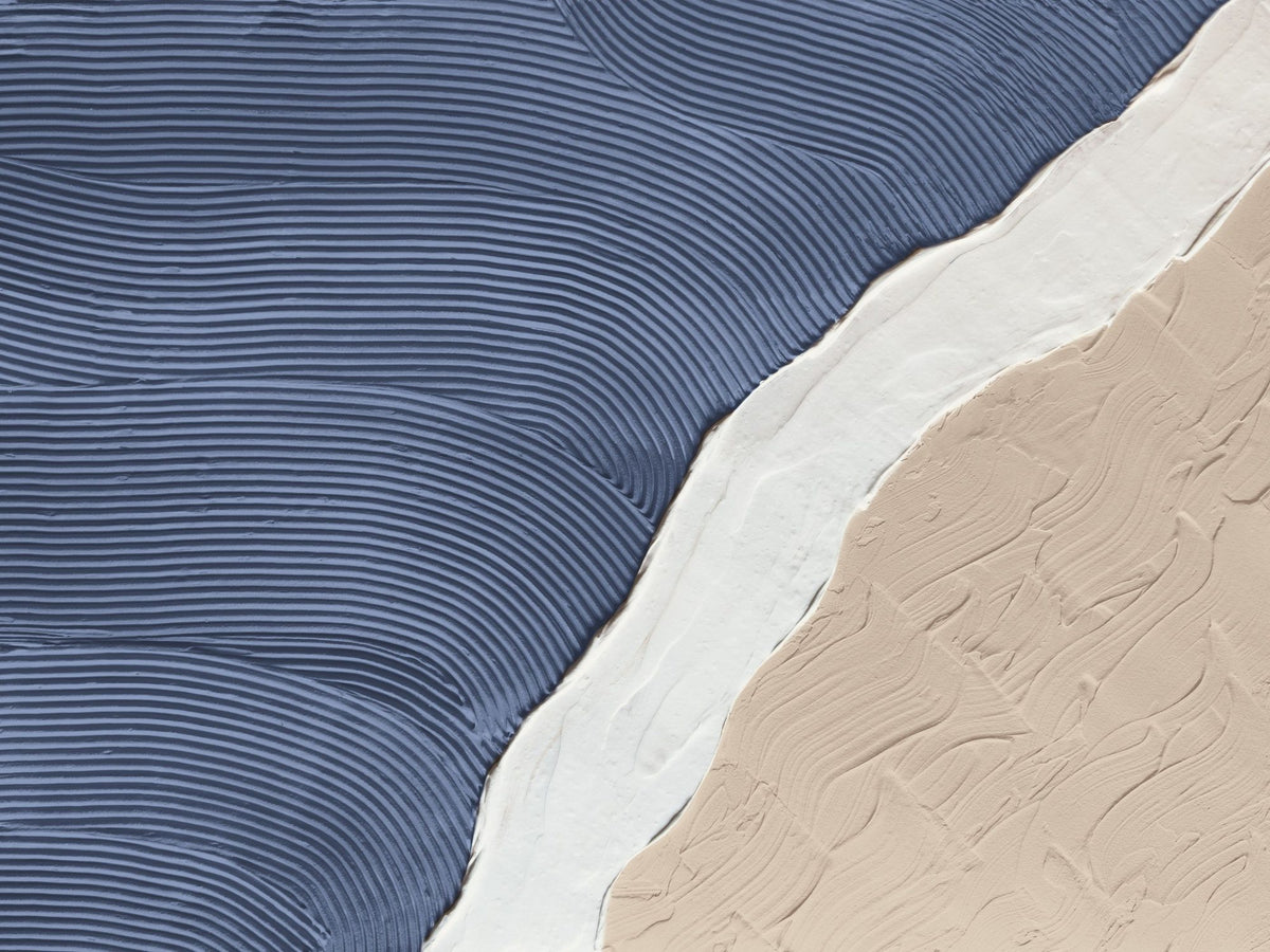 Neutral Ocean Dark Mural Wallpaper - pure wallpaper artwork