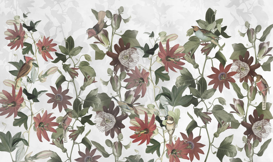 Seven Birds Mural Wallpaper