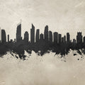 Gold Coast Australia Skyline Concrete Mural Wallpaper - pure wallpaper artwork