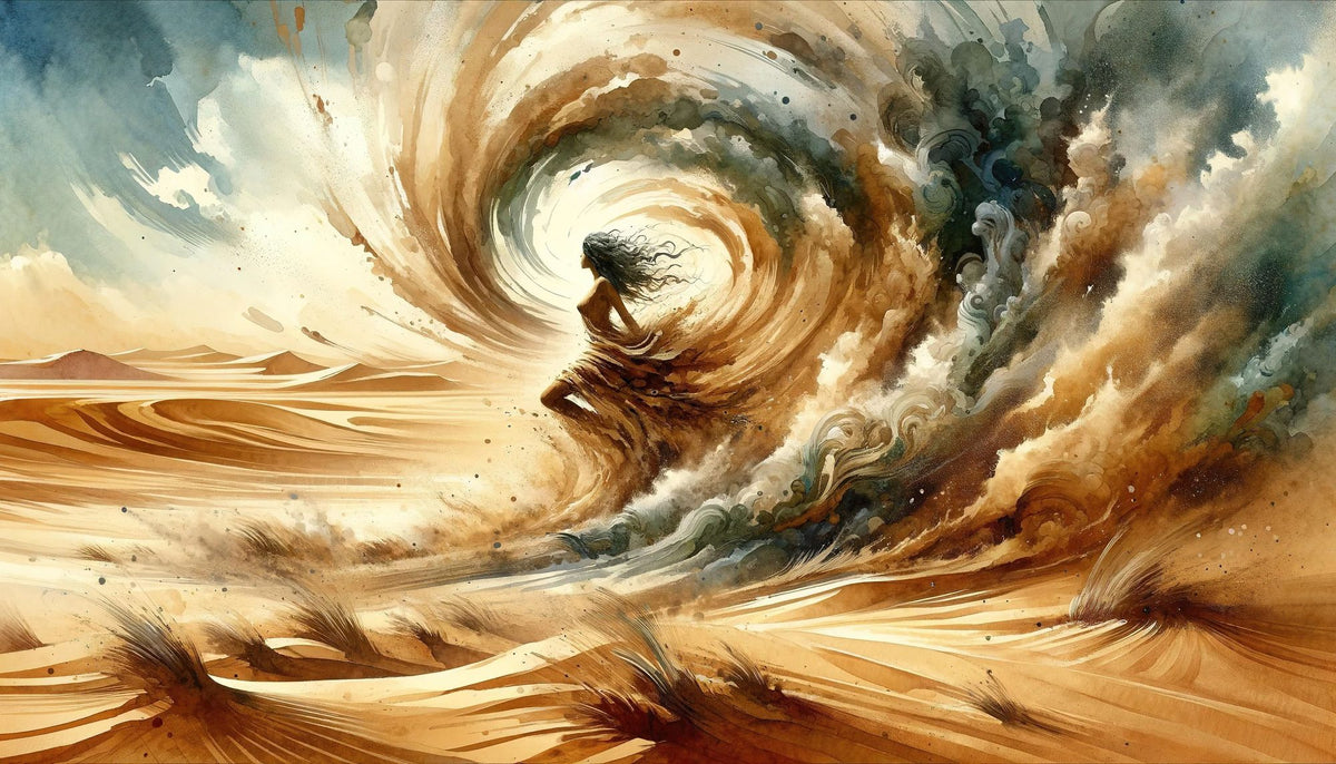Enchantment of the Desert Gale Mural Wallpaper - pure wallpaper artwork