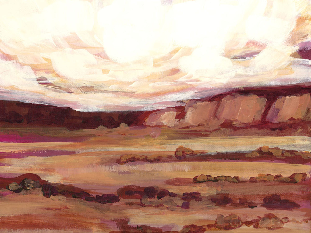 Mauve Mesa III Mural Wallpaper - pure wallpaper artwork