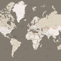 World Map - Earp Mural Wallpaper - pure wallpaper artwork