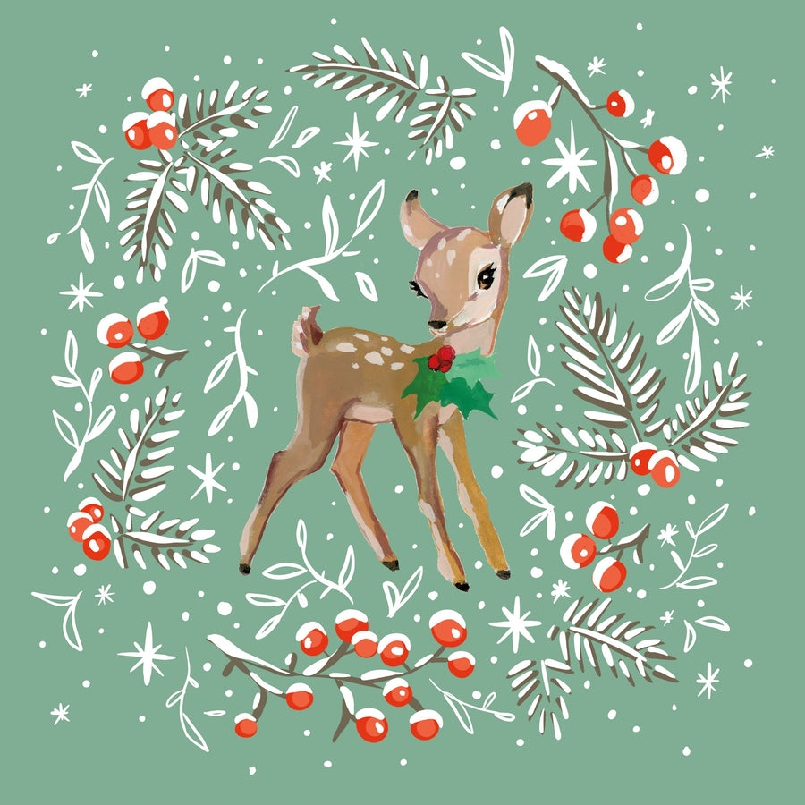 Vintage Christmas I Mural Wallpaper