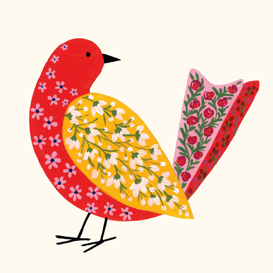 Blooming Bird I Mural Wallpaper