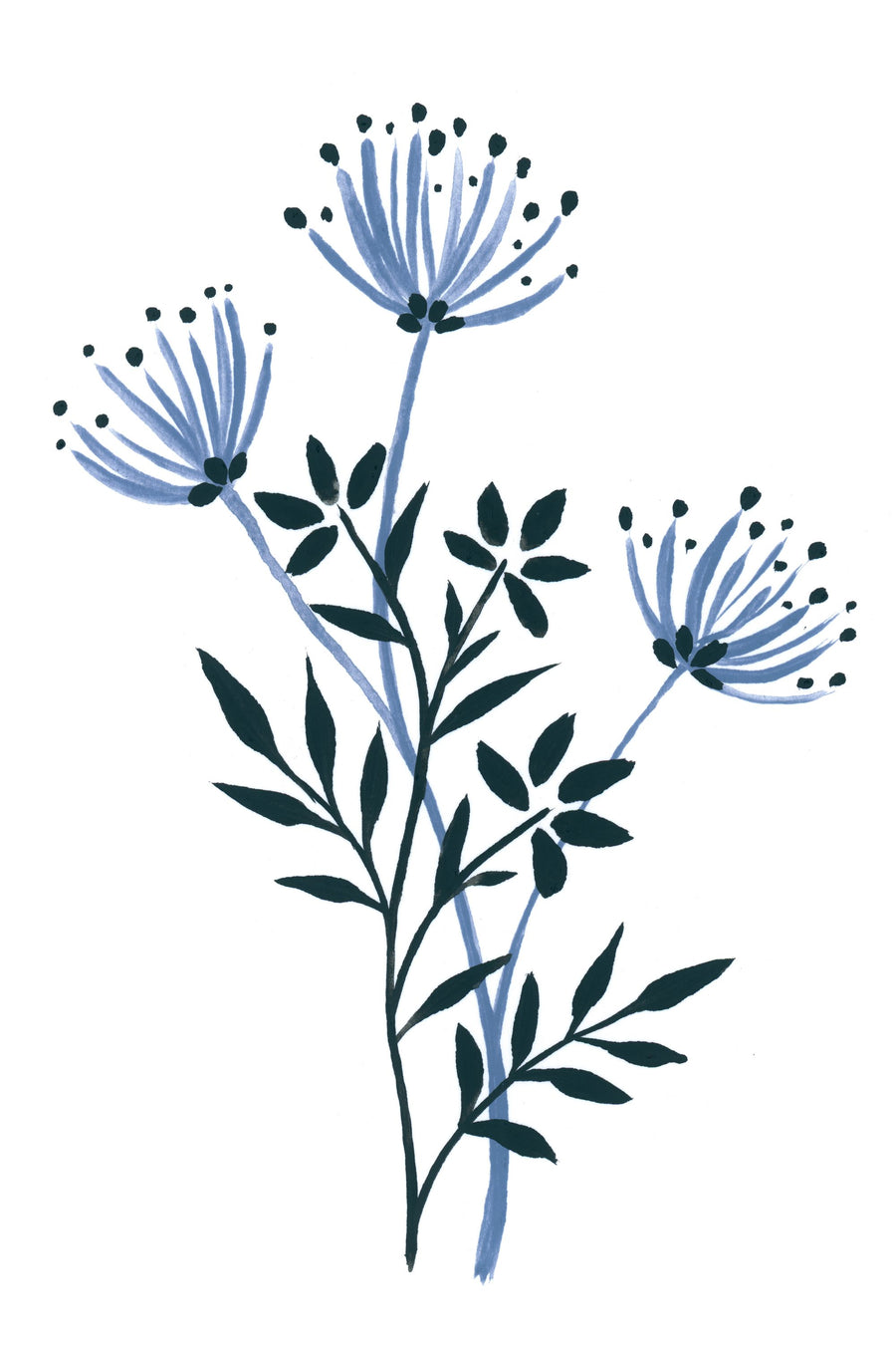 French Country Botanicals II Mural Wallpaper