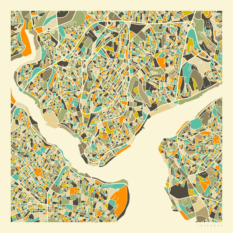 Modern Istanbul Mural Wallpaper