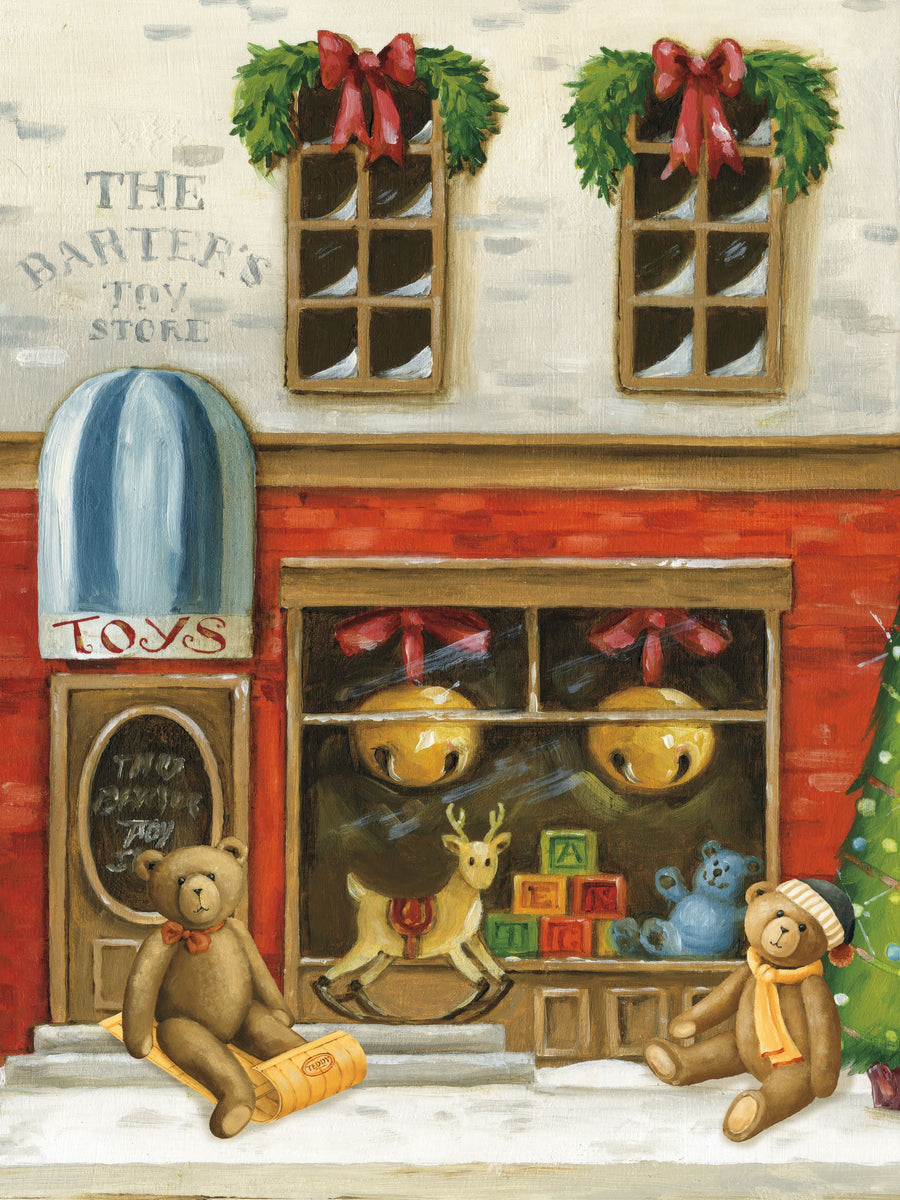 Winter Teddy Bears II Mural Wallpaper