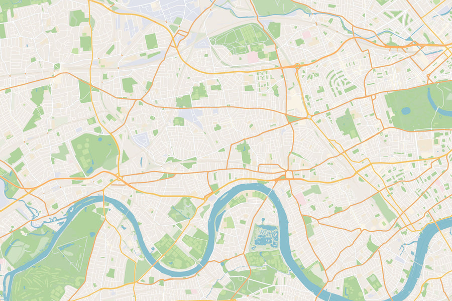 West London Color Mural Wallpaper