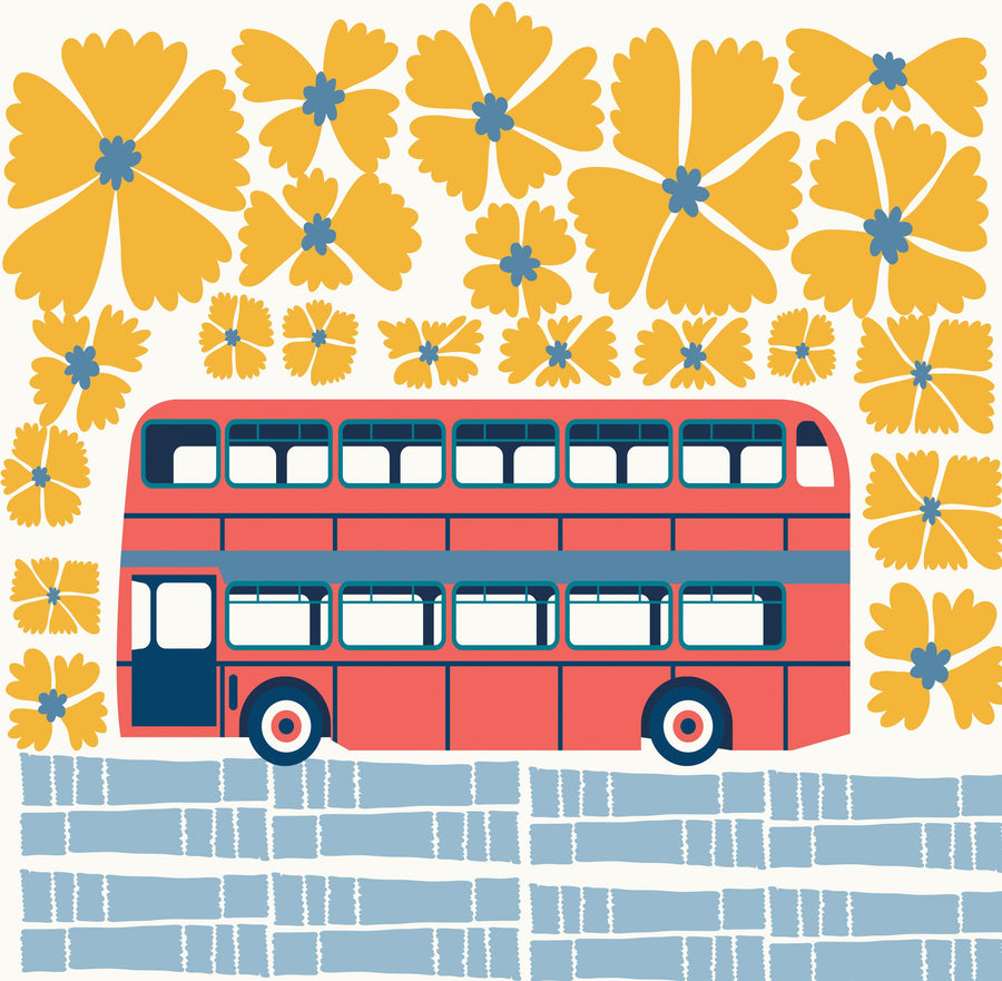Groovy European Travel II Mural Wallpaper