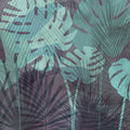 Big Monstera Leaves, Cyan Mural Wallpaper - pure wallpaper artwork