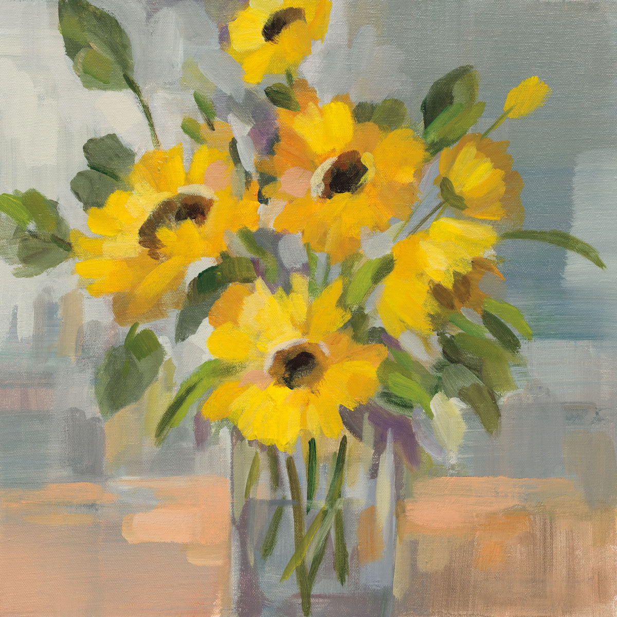 Sunny Floral I Mural Wallpaper - pure wallpaper artwork