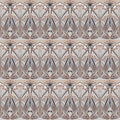 Floral Art Deco Aura, Walnut Dust Mural Wallpaper - pure wallpaper artwork