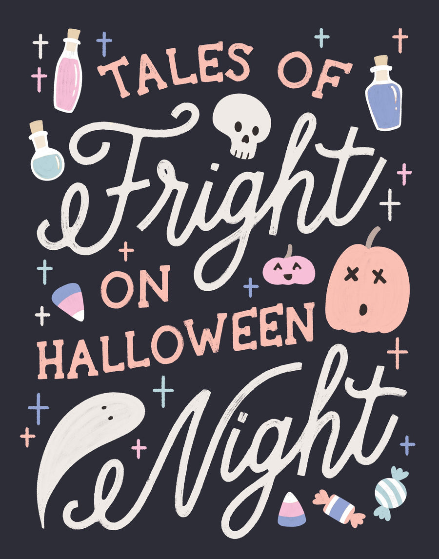 Trick or Treat VII Pastel Mural Wallpaper