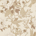 Peony Toile, Beige Mural Wallpaper - pure wallpaper artwork