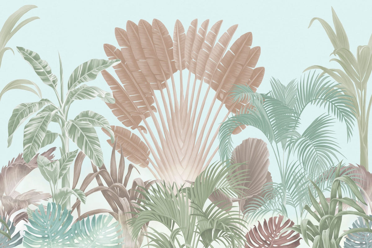 Tropical Crown, Sky Mural Wallpaper - pure wallpaper artwork